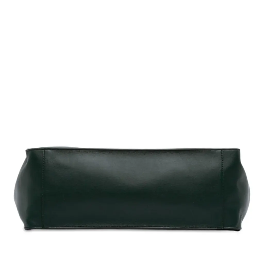 Stella McCartney Faux Leather Stella Logo Tote Green Very good - Inside View