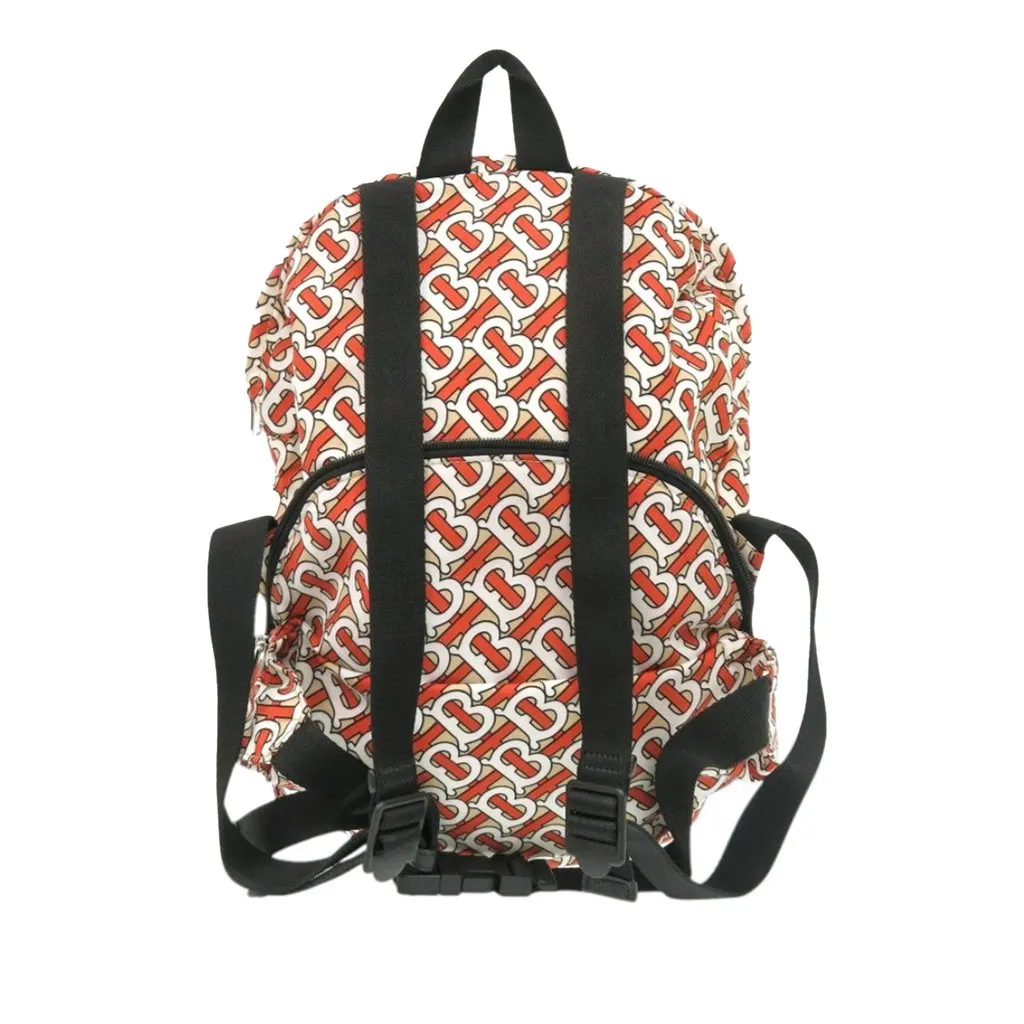 Burberry TB Monogram Nylon Convertible Backpack Orange Very good - Back View