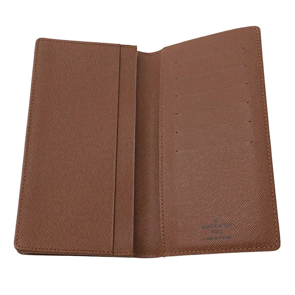 Louis Vuitton Monogram Porte Valeurs Checkbook Wallet Brown Very good - Inside View