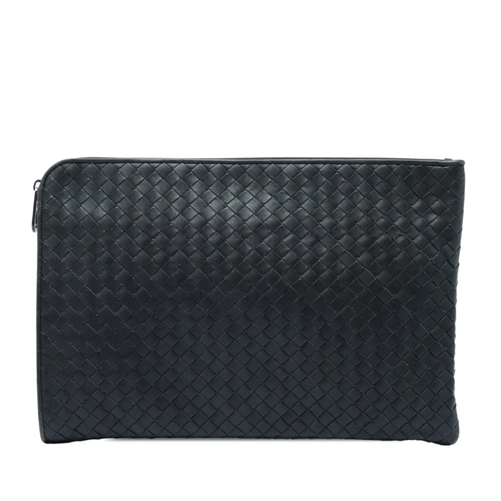Bottega Veneta Nappa Intrecciato Clutch MultiColor Leather Very good - Front View
