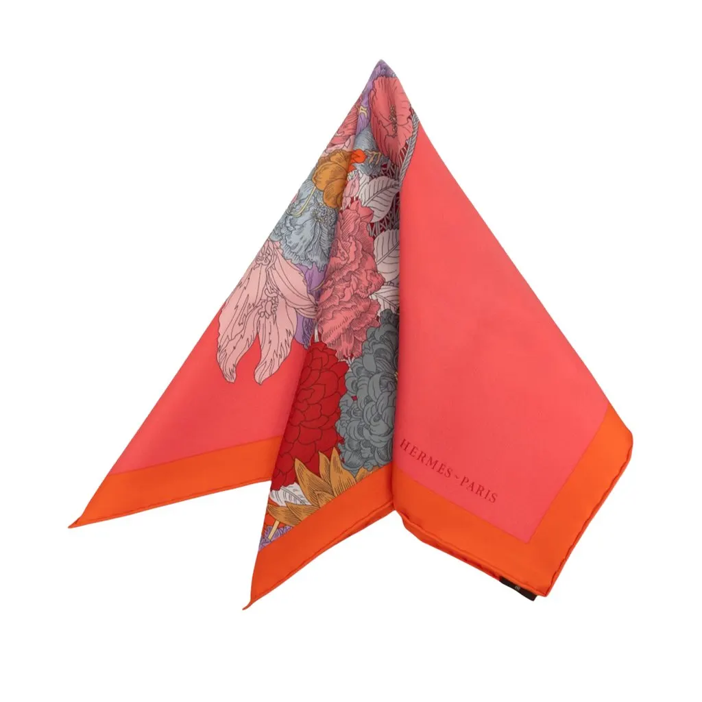 Hermès Robe Legere Silk Handkerchief Pink Never worn - Front View