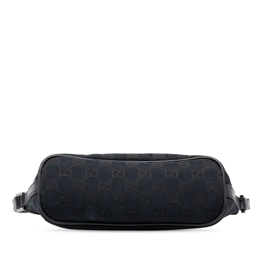 Gucci GG Canvas Web Boat Black Canvas Good - Inside View