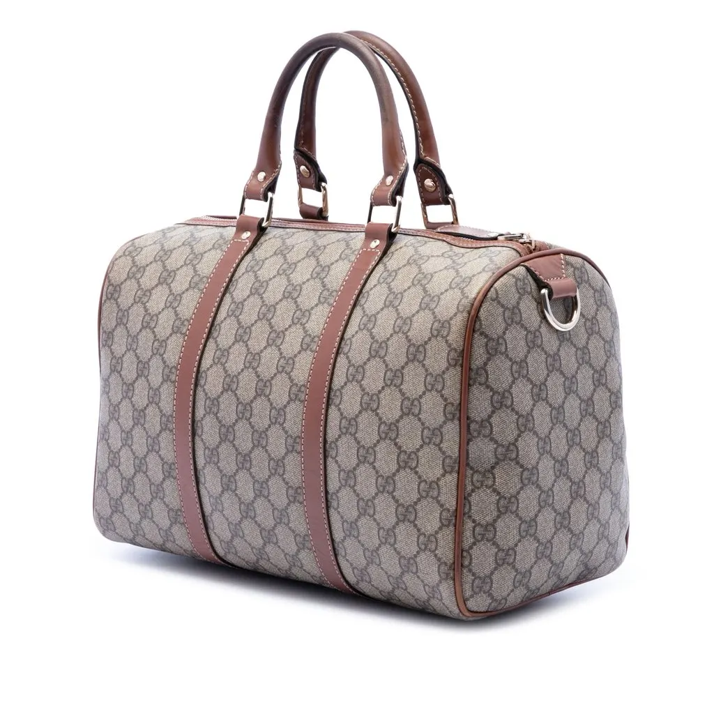 Gucci Medium GG Supreme Joy Boston Bag Beige Very good - Back View