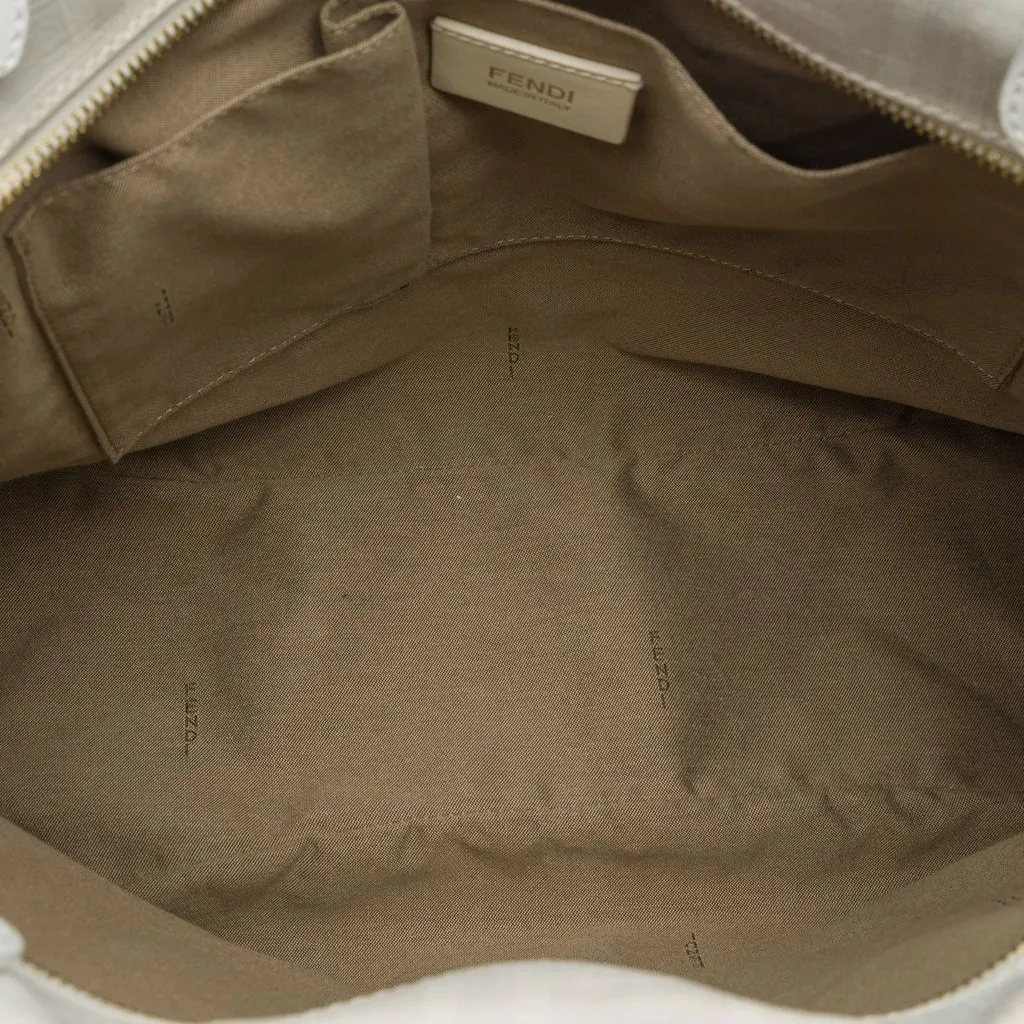 Fendi Large Zucca Spalmati Chef Shopper Tote White Canvas Very good - Model View
