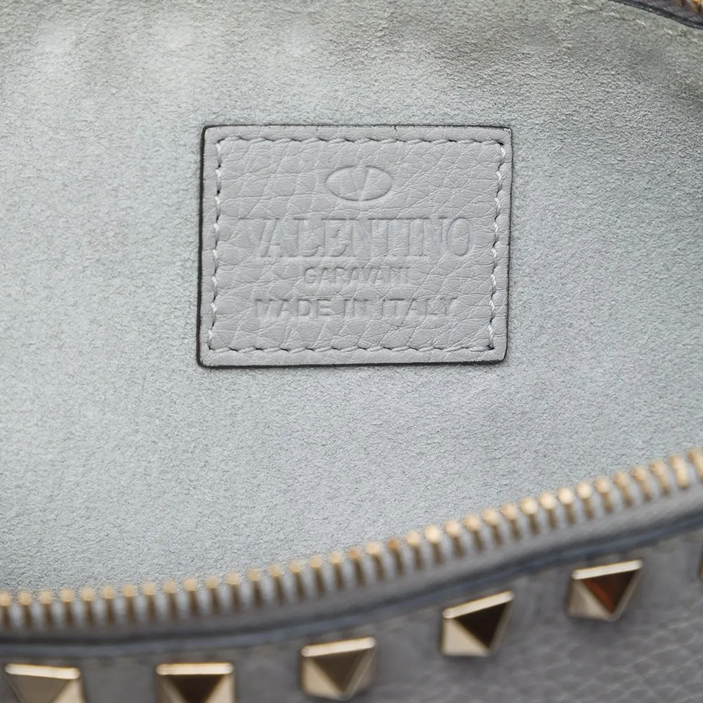 Valentino Grained Calfskin Rockstud Zip Clutch MultiColor Leather Very good - Box View