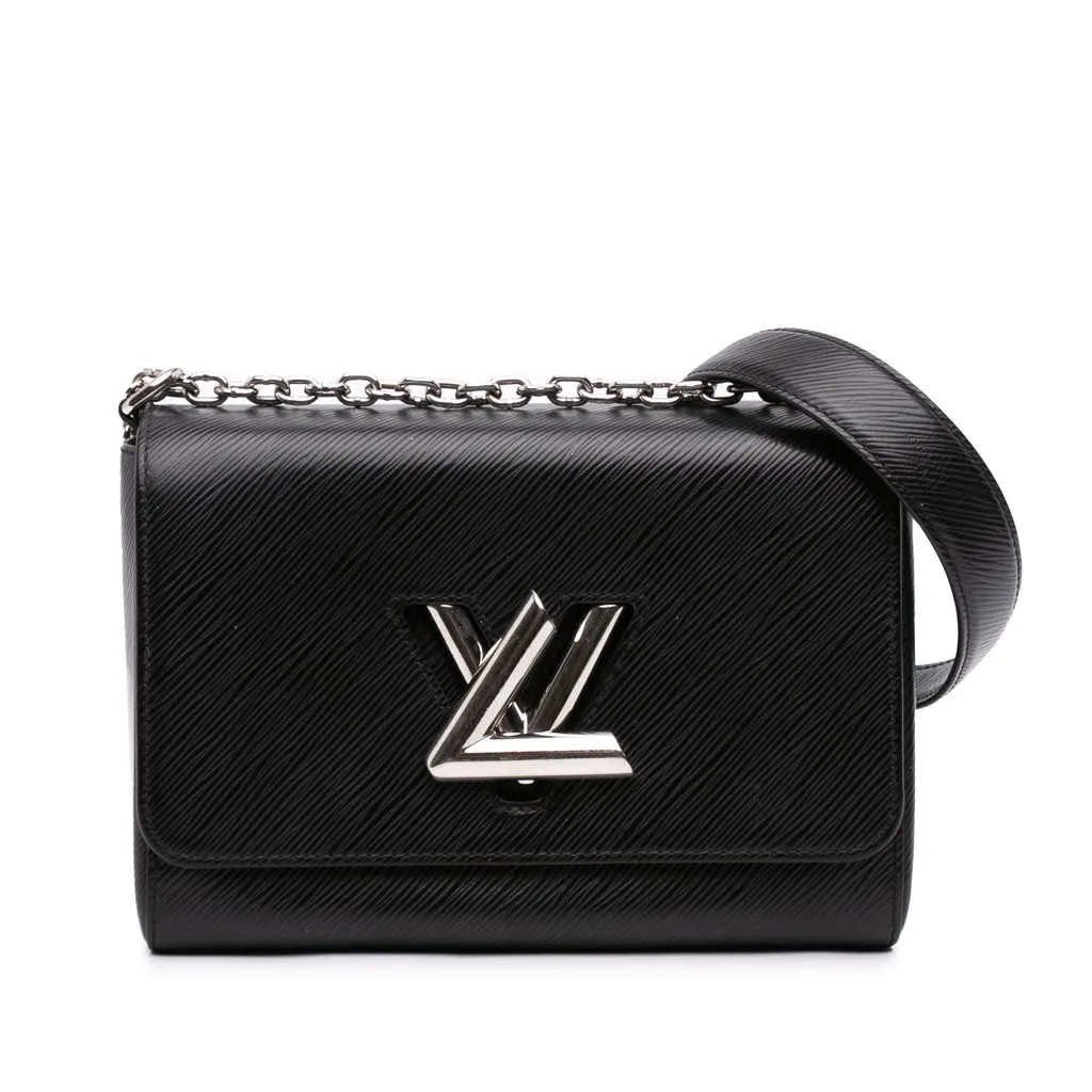 Louis Vuitton Epi Twist MM Black Leather Good - Front View