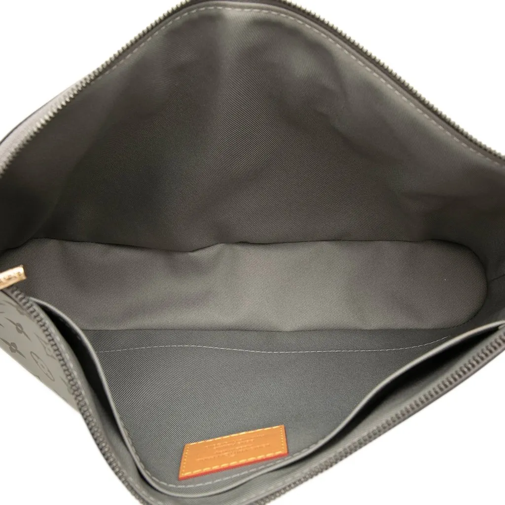 Louis Vuitton Monogram Titanium Pochette Cosmos MultiColor Canvas Good - Model View