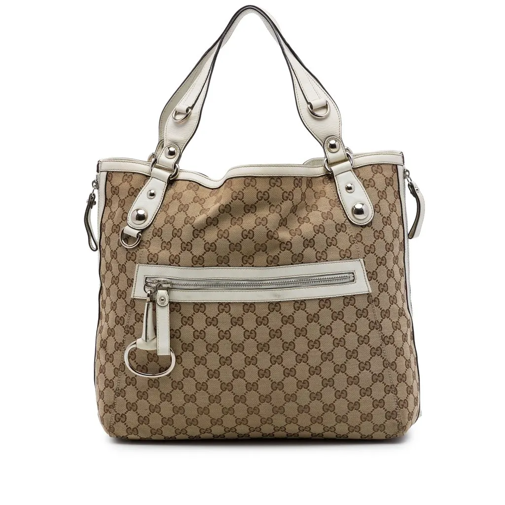 Gucci GG Canvas Icon Bit Zip Tote