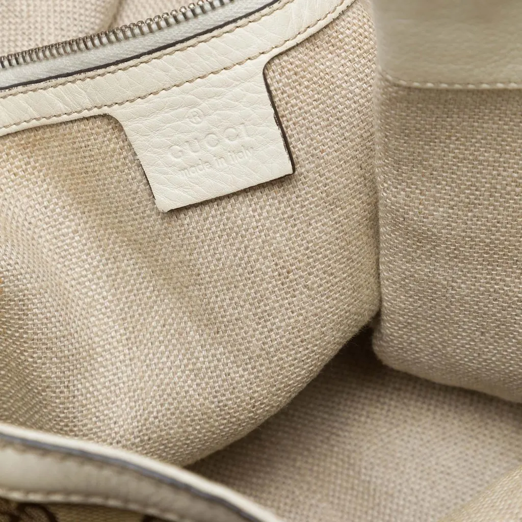 Gucci GG Canvas Icon Bit Zip Tote Beige Very good - Box View