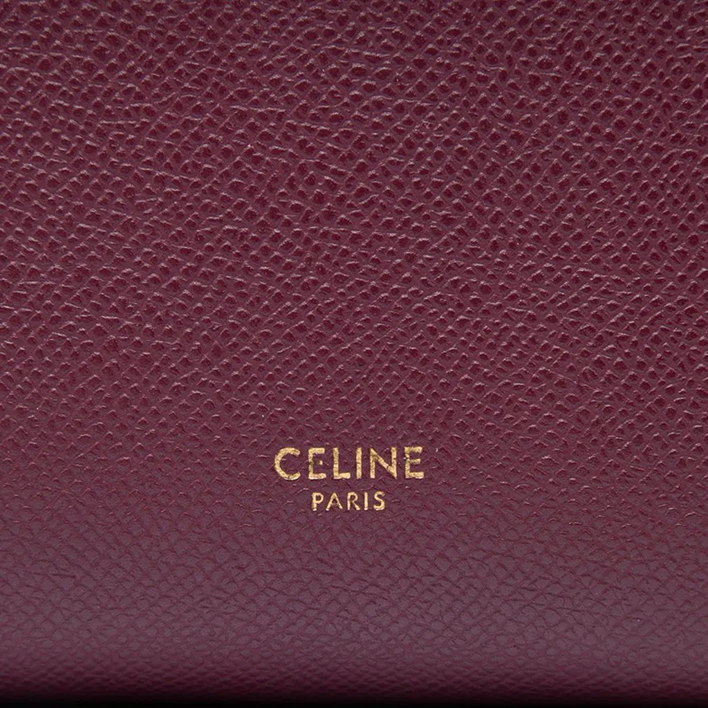 Celine Micro Grained Calfskin Belt Bag Red Leather Very good - Box View