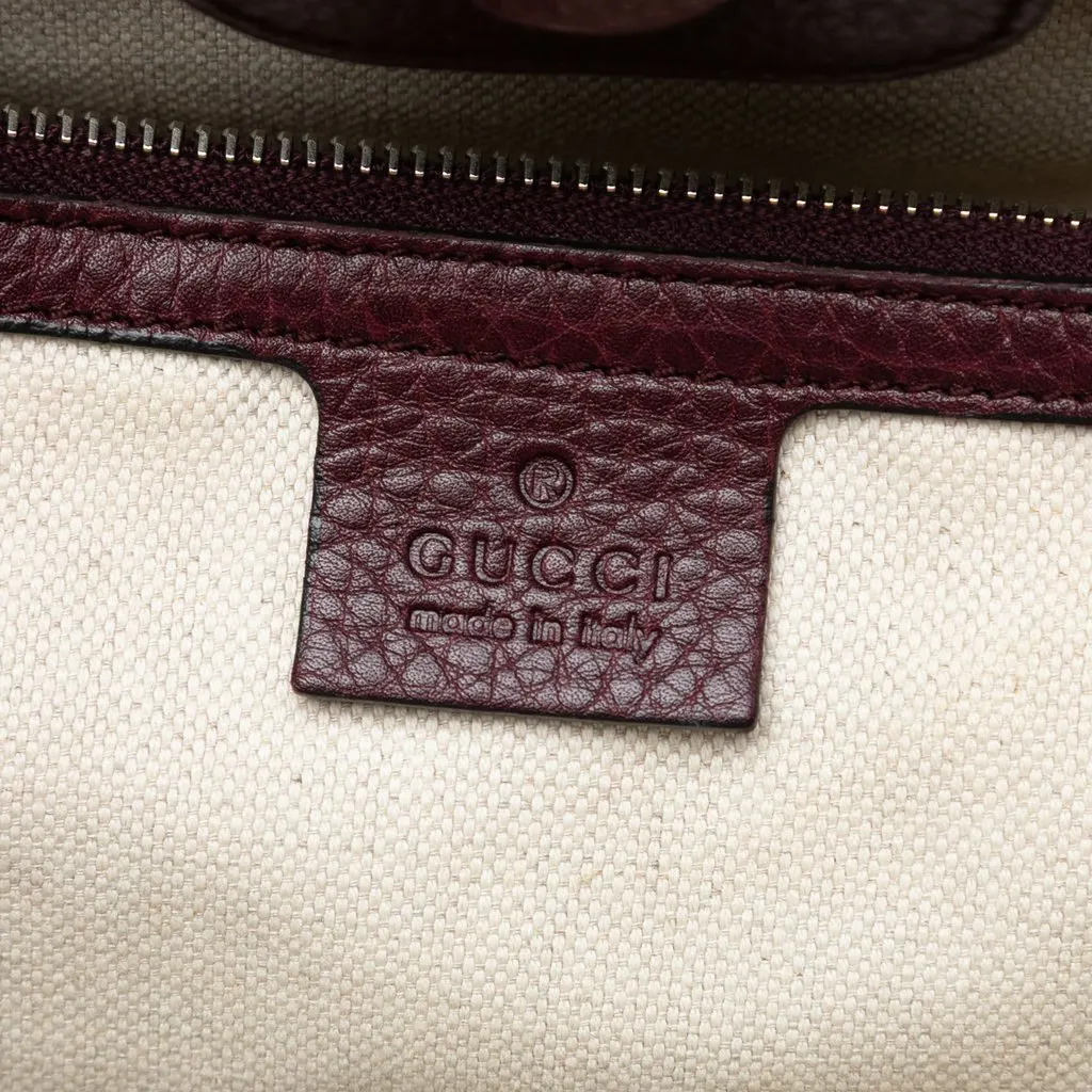 Gucci Medium GG Canvas New Bamboo Tassel Tote Beige Very good - Box View