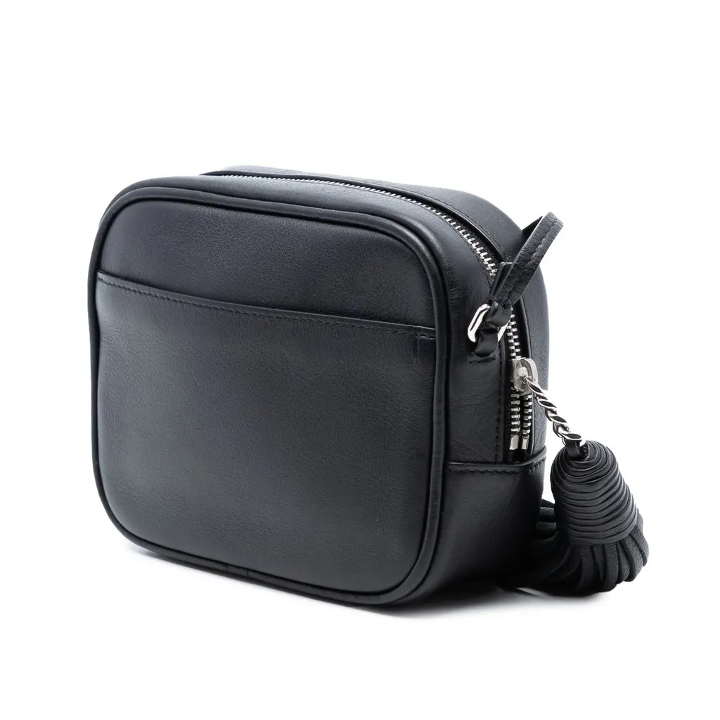 Saint Laurent Mini Embroidered Nappa Love Blogger Camera Bag Black Leather Very good - Back View