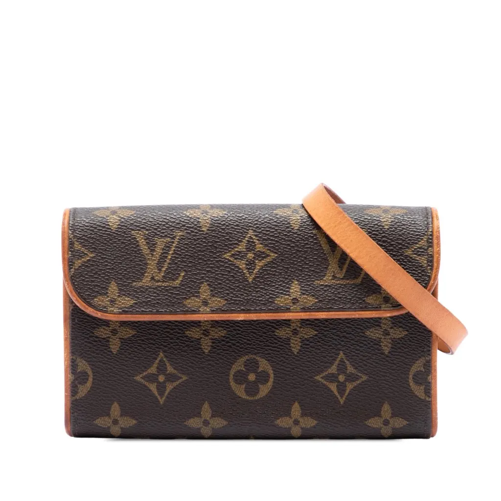 Louis Vuitton Monogram Pochette Florentine Brown Very good - Front View