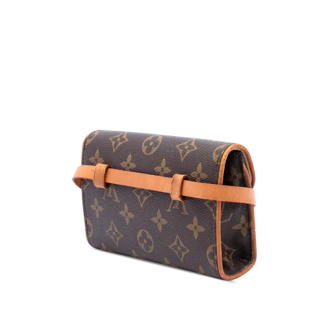 Louis Vuitton Monogram Pochette Florentine Brown Very good - Back View