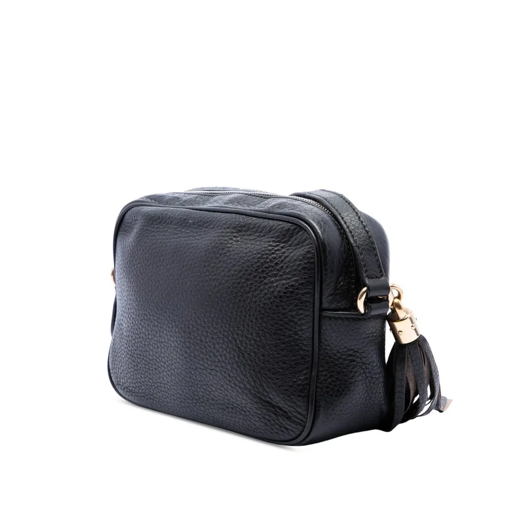 Gucci Calfskin Soho Disco Crossbody Black Leather Good - Back View
