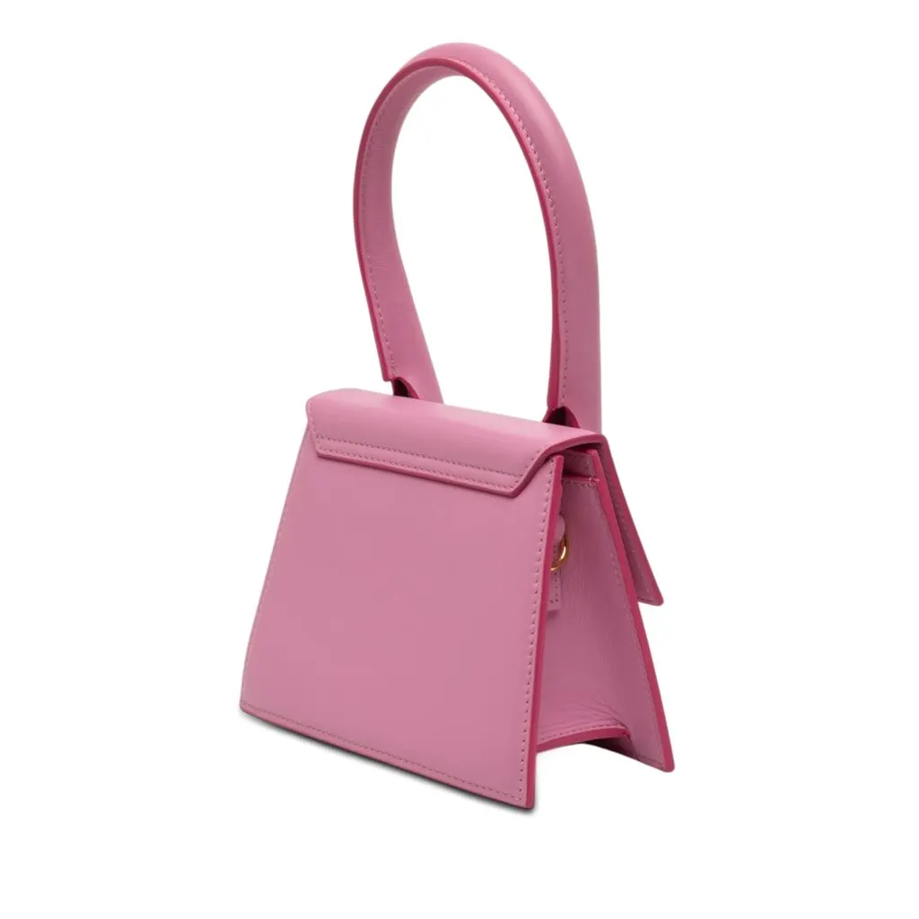 Jacquemus Leather Le Chiquito Moyen Pink Leather Very good - Back View