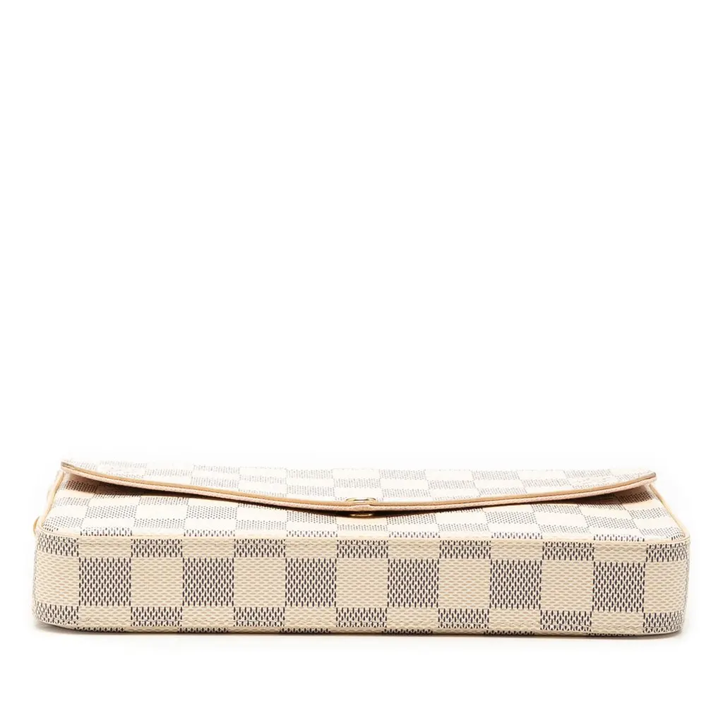 Louis Vuitton Damier Azur Pochette Felicie White Very good - Inside View