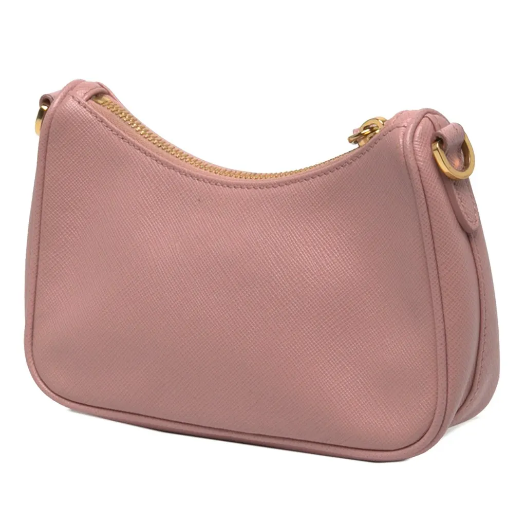 Prada Mini Saffiano Re Edition 2005 Satchel Pink Leather Very good - Inside View