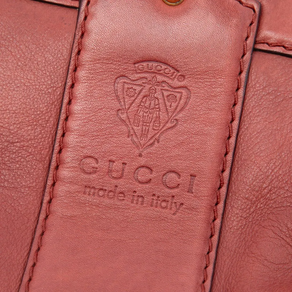 Gucci Calfskin Smilla Tote Red Leather Very good - Box View
