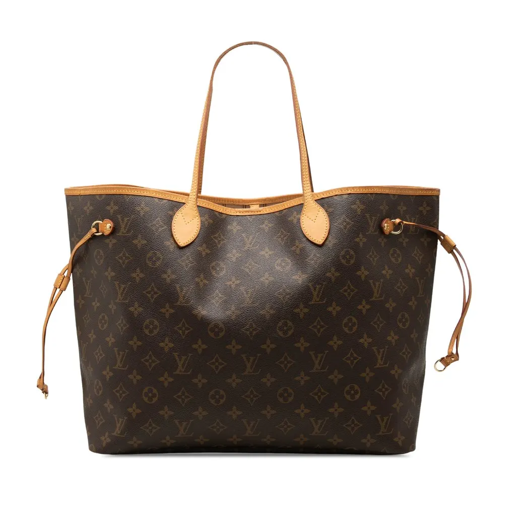Louis Vuitton Monogram Neverfull GM Brown Very good - Front View