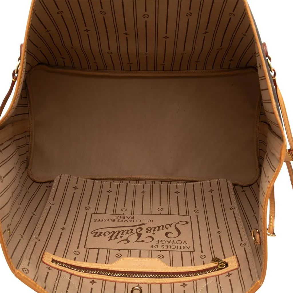Louis Vuitton Monogram Neverfull GM Brown Very good - Model View