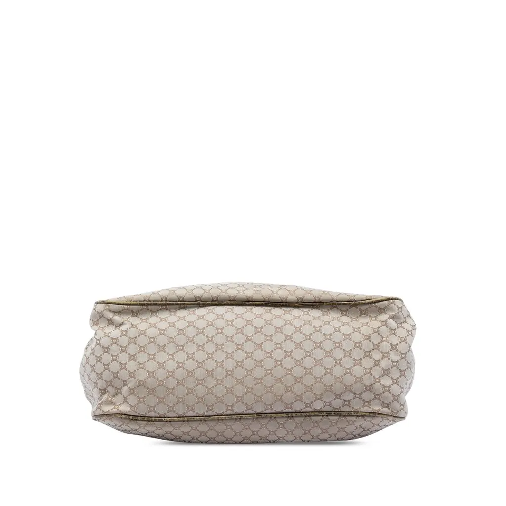 Celine Macadam Canvas Tassel Frame Satchel Beige Very good - Inside View