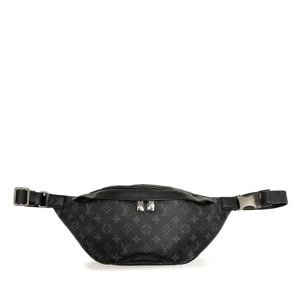 Louis Vuitton Monogram Eclipse Discovery Bumbag PM Black Very good - Front View