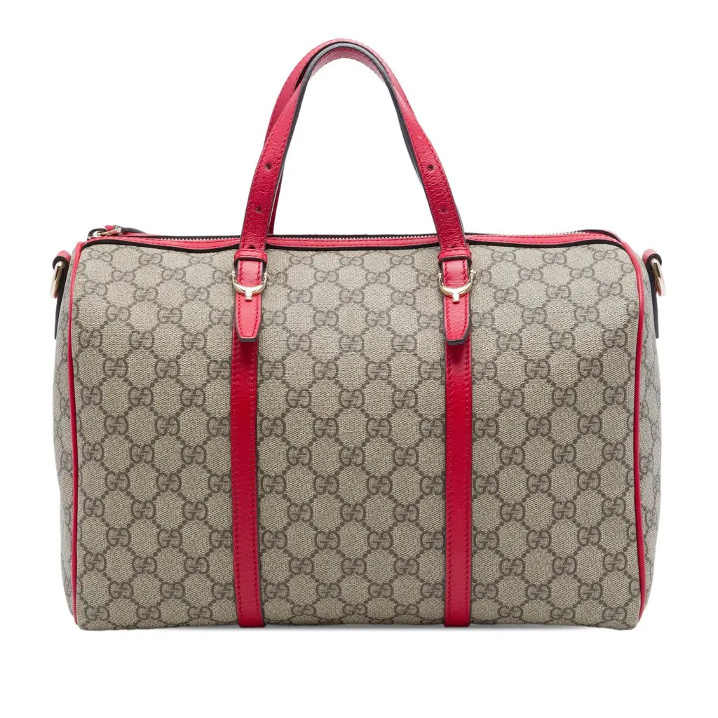 Gucci Medium GG Supreme Nice Boston Bag Beige Very good - Front View