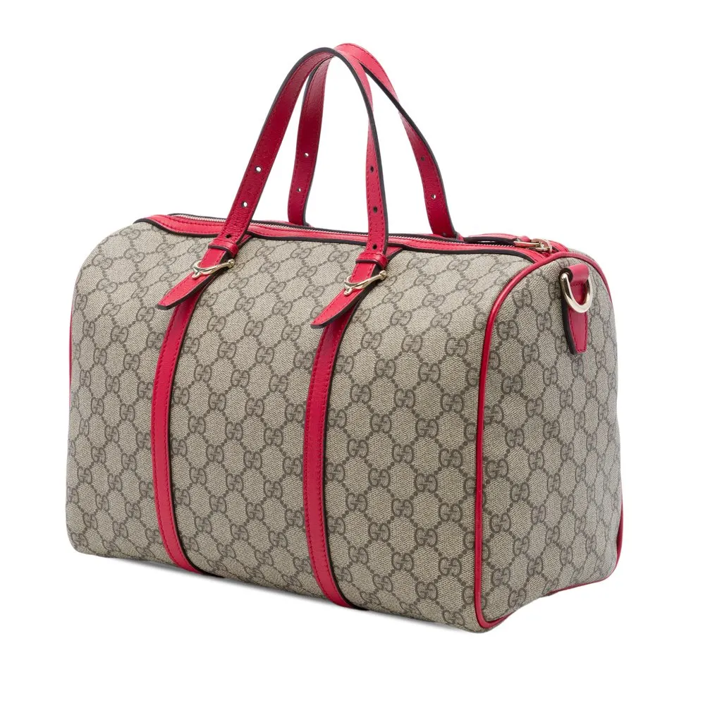 Gucci Medium GG Supreme Nice Boston Bag Beige Very good - Back View