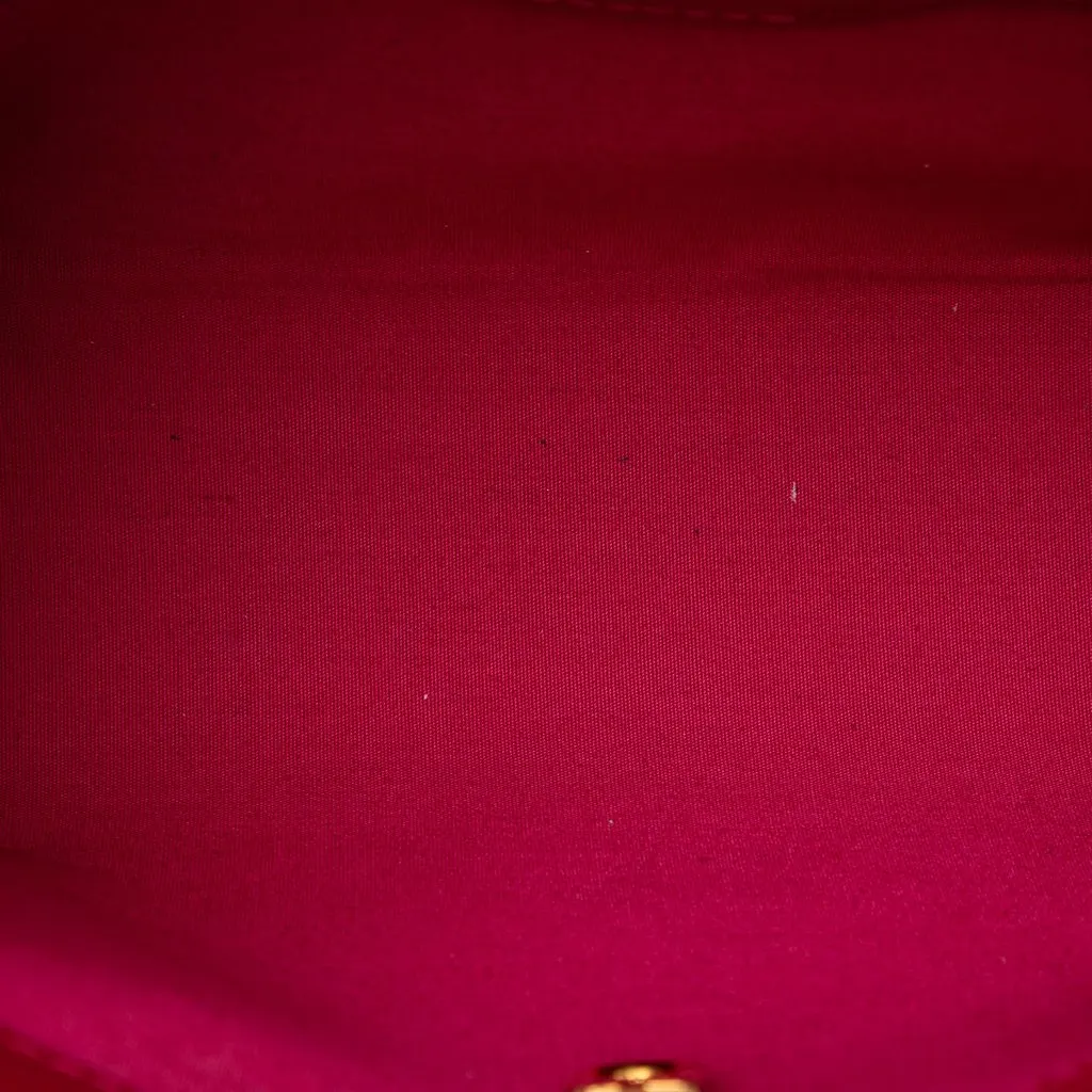 Louis Vuitton Monogram Vernis Catalina BB Red Leather Very good - Model View