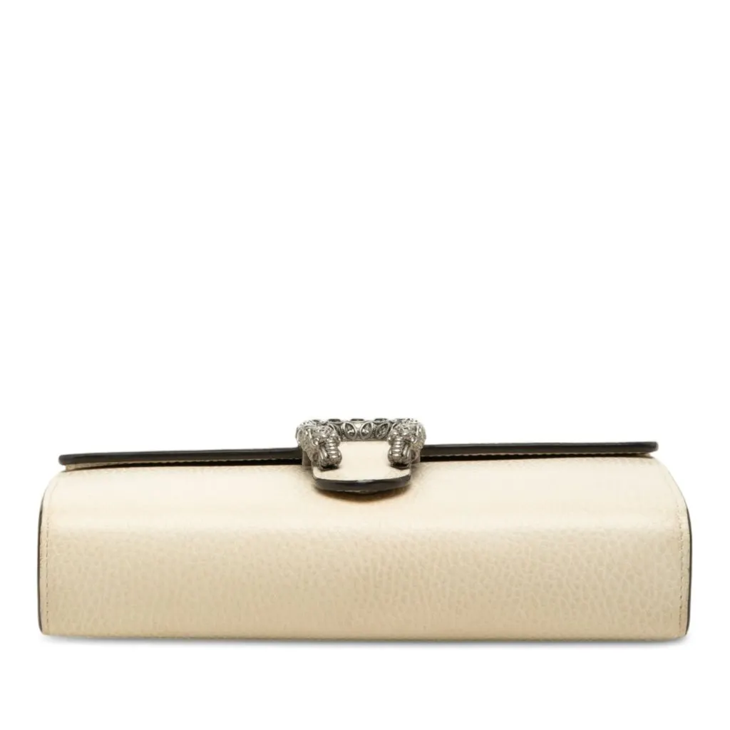 Gucci Calfskin Dionysus Wallet on Chain Brown Leather Good - Inside View