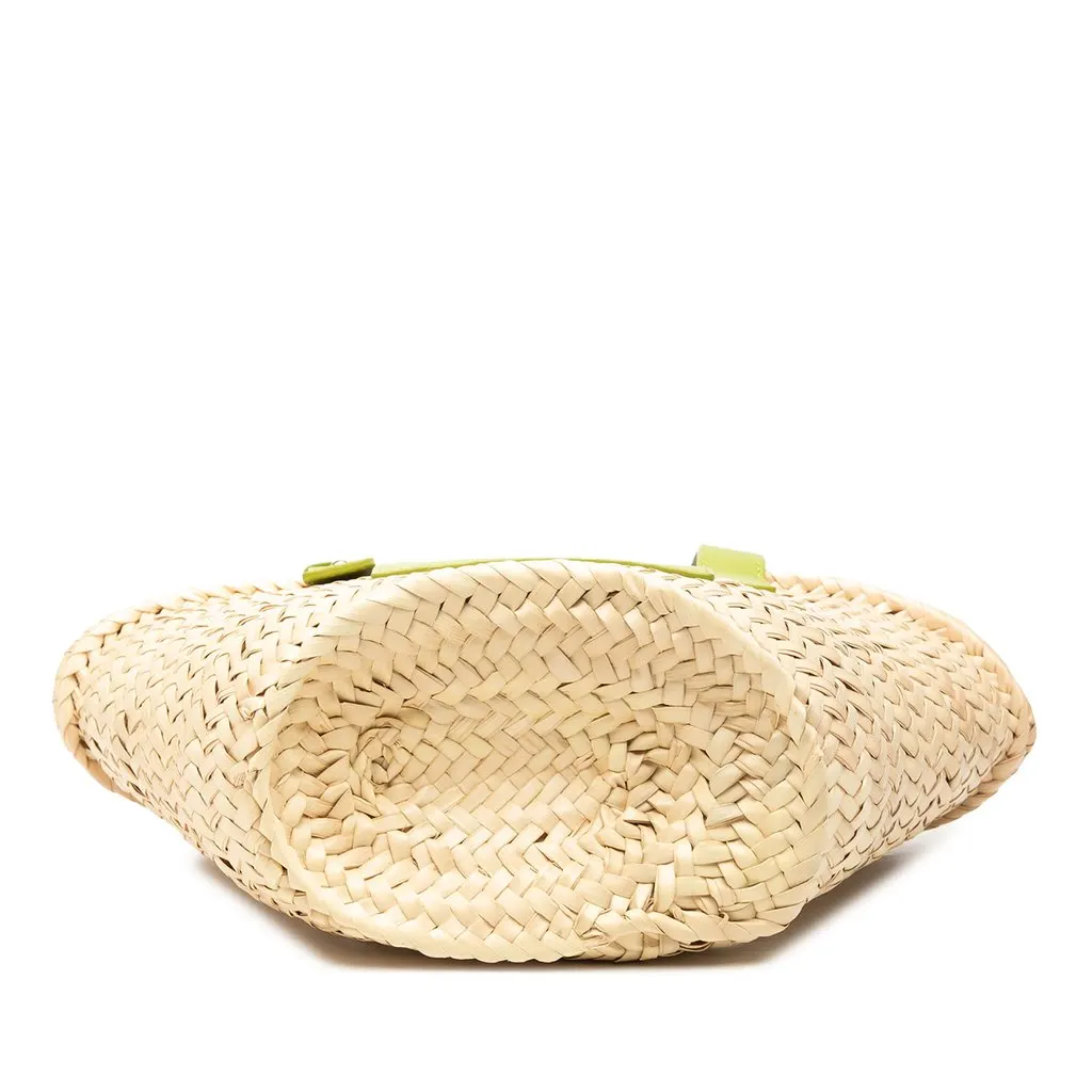 LOEWE Small Raffia Anagram Basket Bag Beige Very good - Inside View
