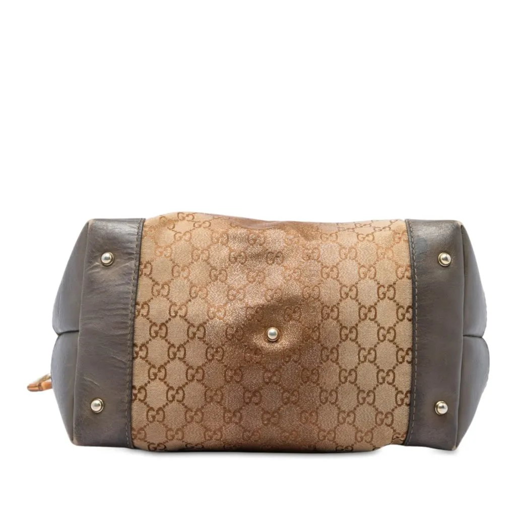 Gucci GG Lurex Heart Bit Shoulder Bag Brown Good - Inside View
