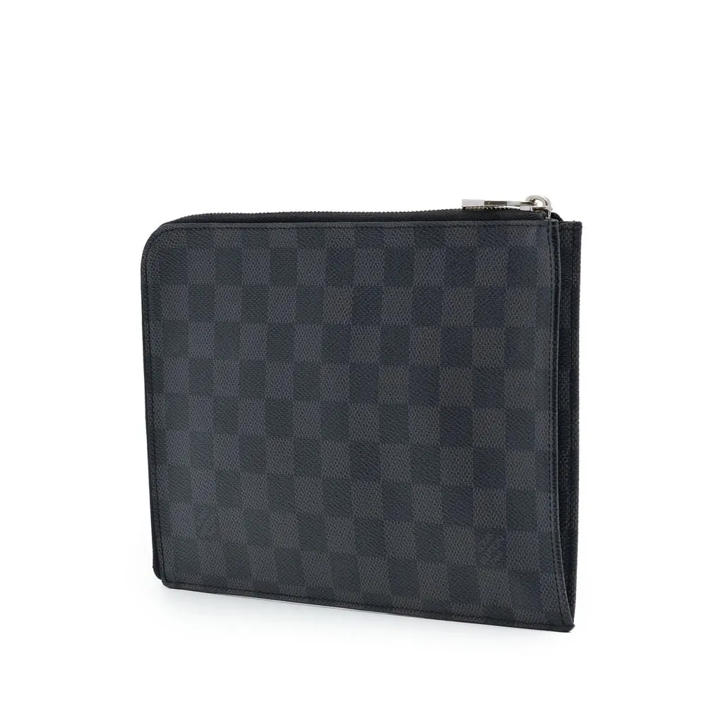 Louis Vuitton Damier Graphite Pochette Jour PM Black Very good - Back View