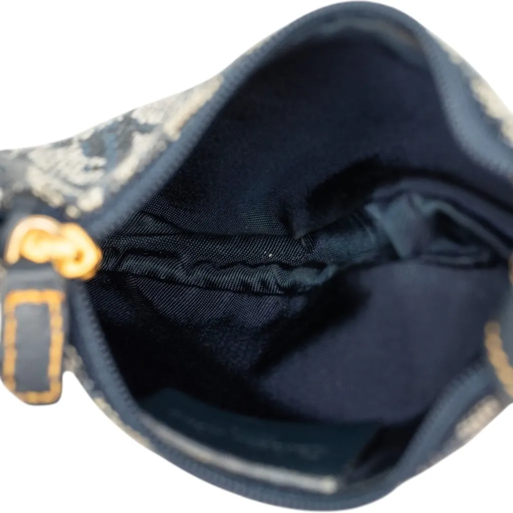 Dior Diorissimo Trotter Saddle Coin Pouch Blue Very good - Model View