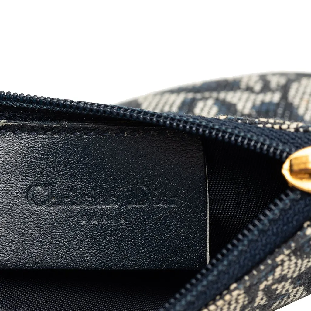 Dior Diorissimo Trotter Saddle Coin Pouch Blue Very good - Box View