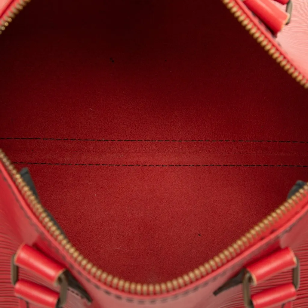 Louis Vuitton Epi Speedy 25 Red Leather Very good - Model View