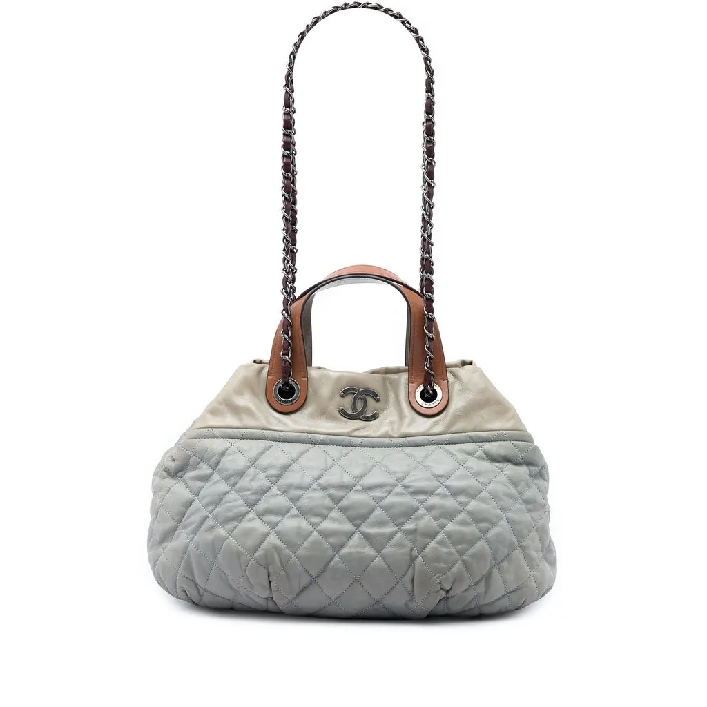 Chanel Paris Byzance Small Calfskin In The Mix Tote MultiColor Leather Very good - Front View