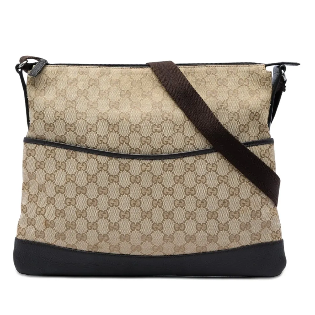 Gucci GG Canvas Crossbody Beige Very good - Front View