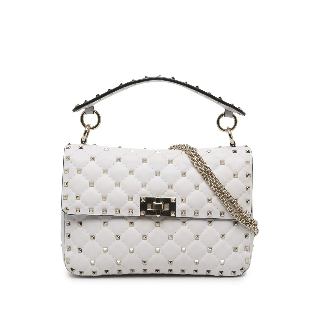 Valentino Medium Nappa Rockstud Spike Satchel