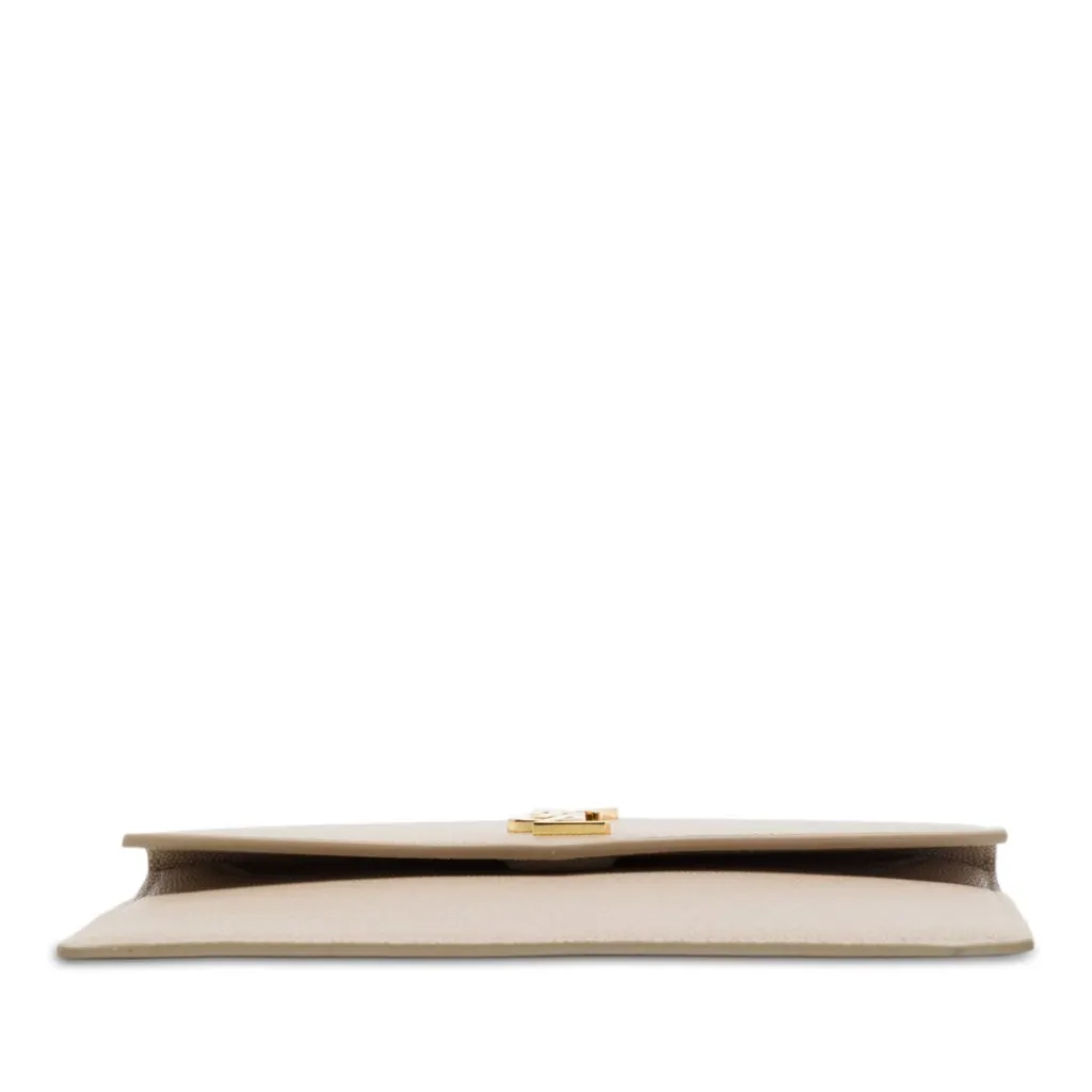 Saint Laurent Baby Grain De Poudre Uptown Pouch Beige Leather Very good - Inside View