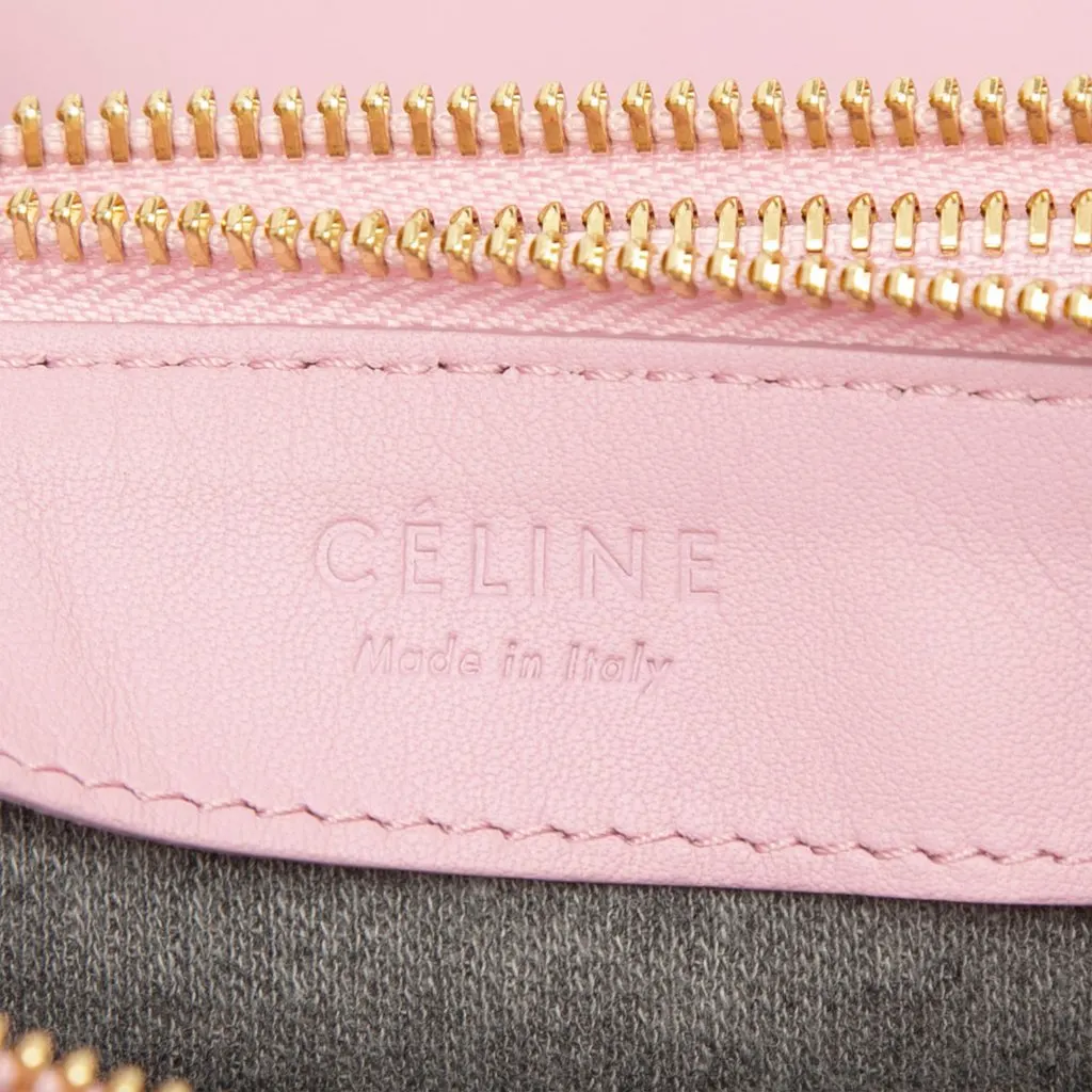 Celine Large Lambskin Trio Crossbody Pink Leather Good - Box View