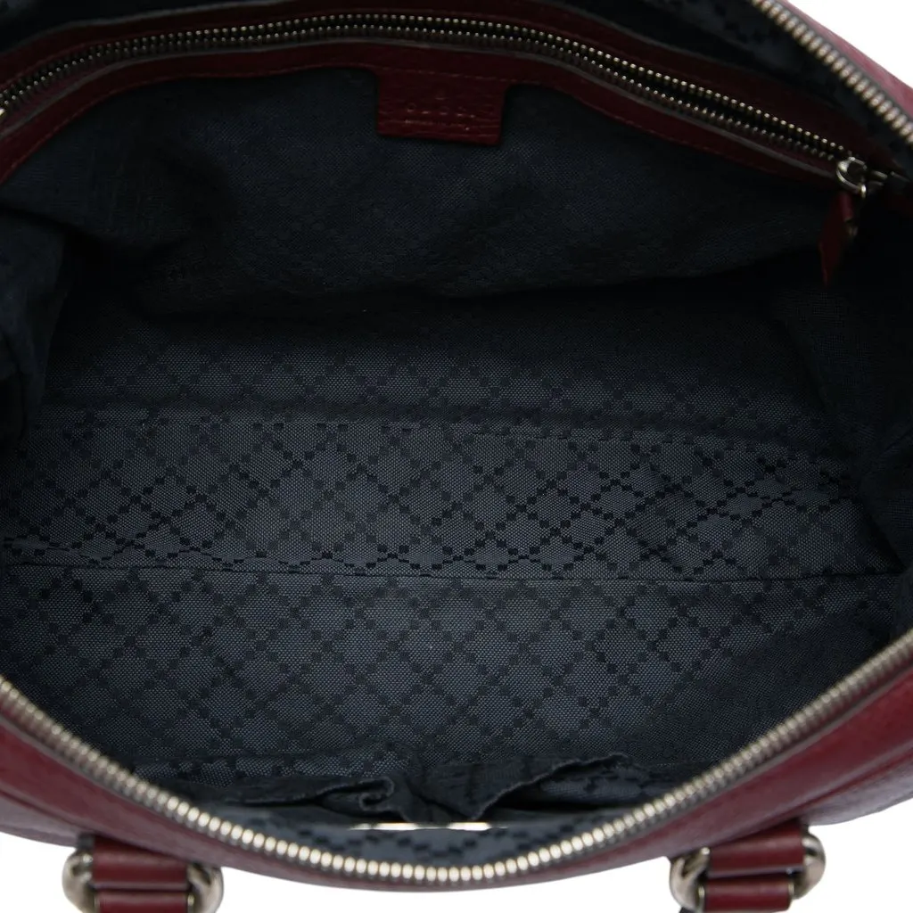 Gucci Calfskin Soho Briefcase Red Leather Very good - Model View