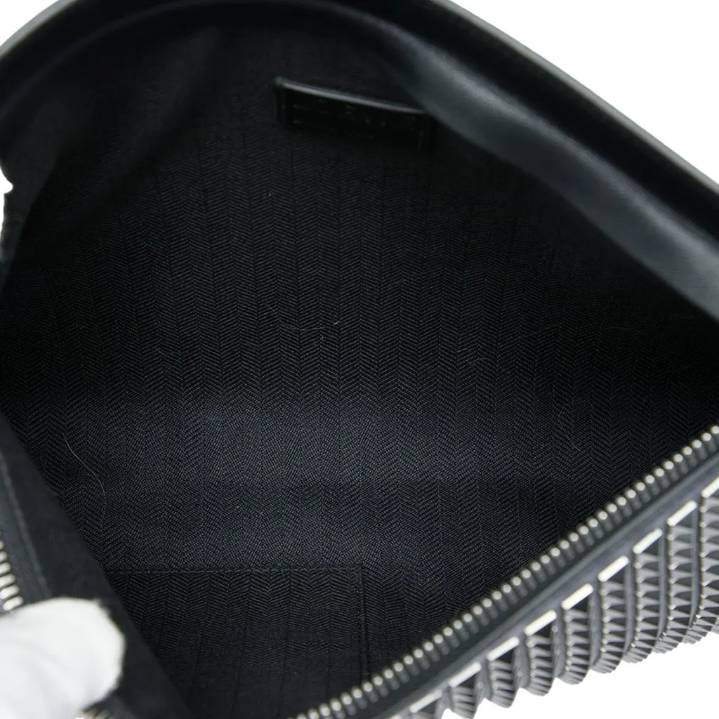 Loewe Studded Calfskin T Clutch Black Leather Good - Model View