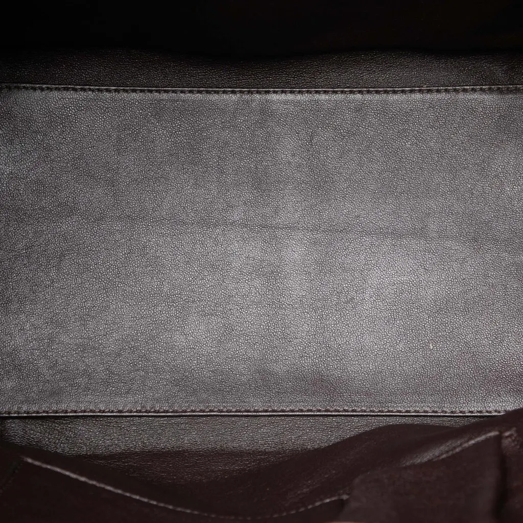 Celine Mini Tricolor Canvas and Leather Luggage Tote Brown Very good - Model View