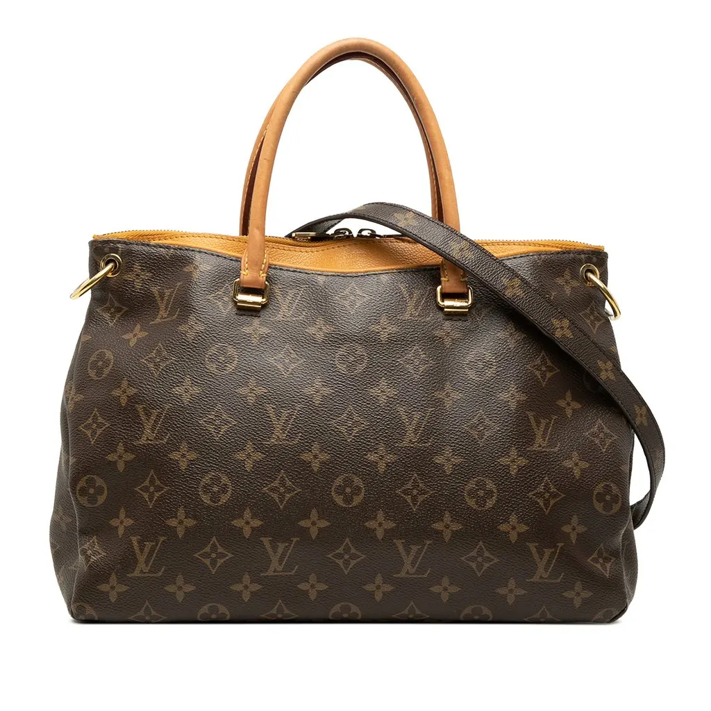 Louis Vuitton Monogram Pallas MM Brown Very good - Front View