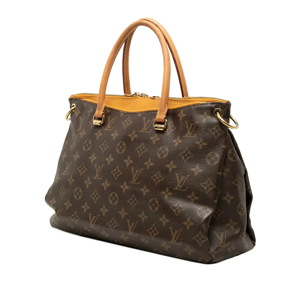 Louis Vuitton Monogram Pallas MM Brown Very good - Back View