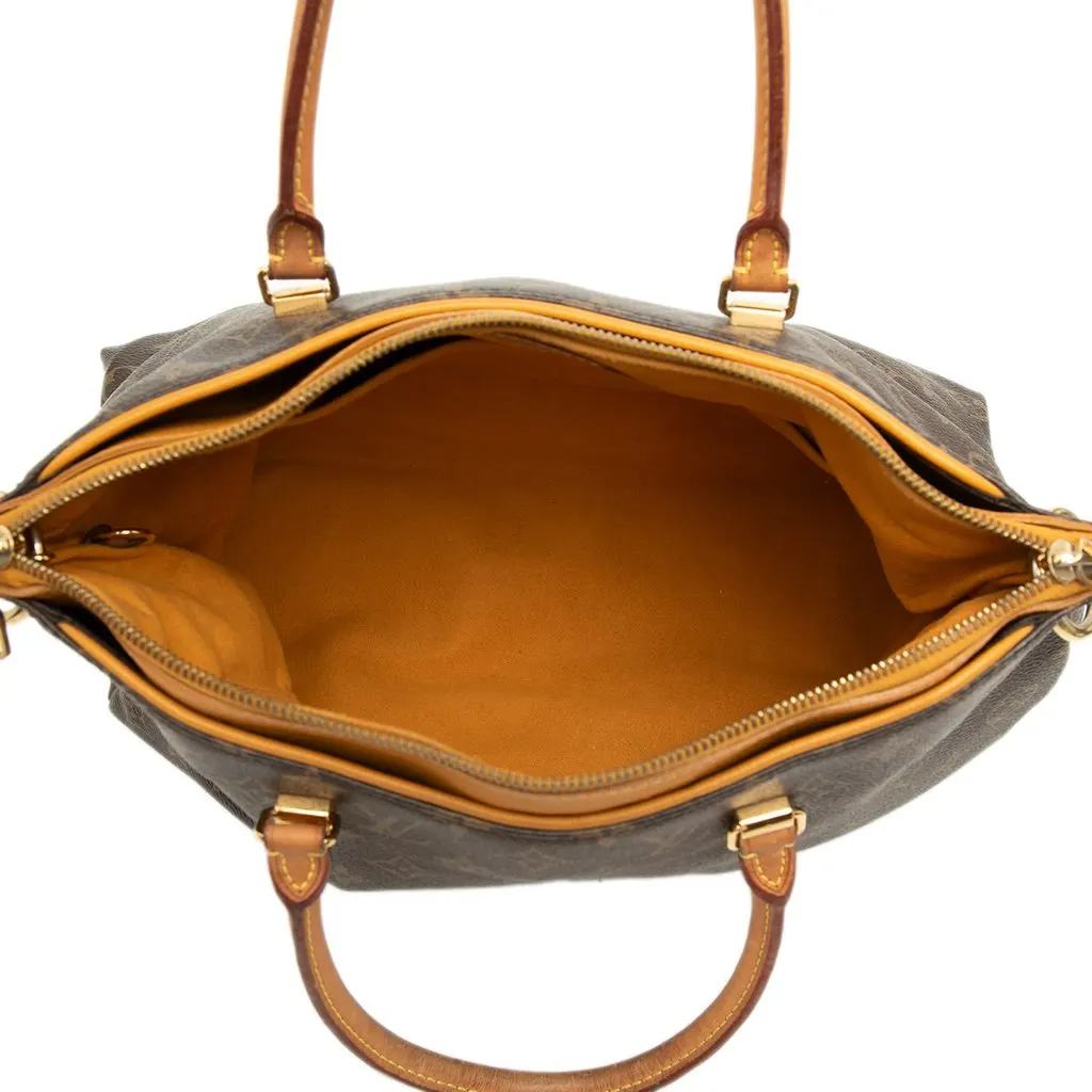 Louis Vuitton Monogram Pallas MM Brown Very good - Model View