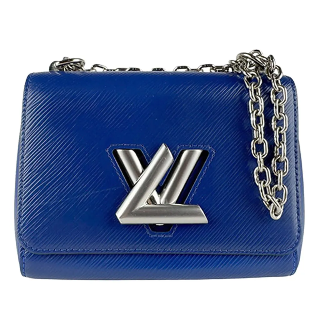 Louis Vuitton Epi Twist PM Blue Leather Very good - Front View