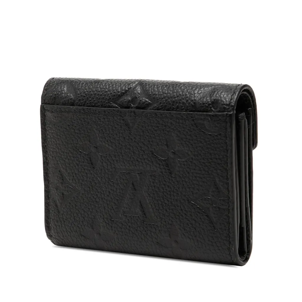 Louis Vuitton Monogram Empreinte Victorine Wallet Black Leather Very good - Back View